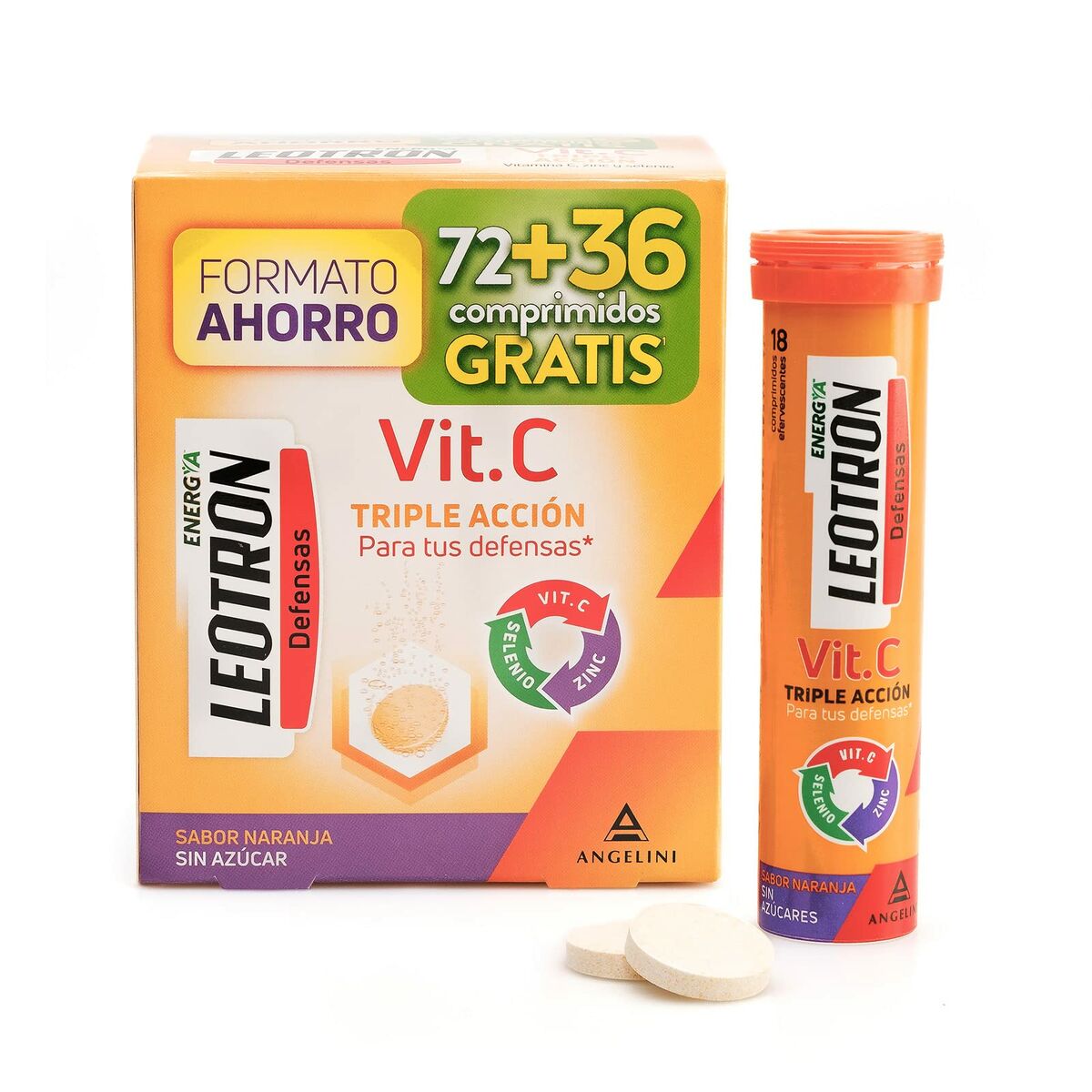 Ravintolisä Leotron Vitamina C C-vitamiini 108 osaa